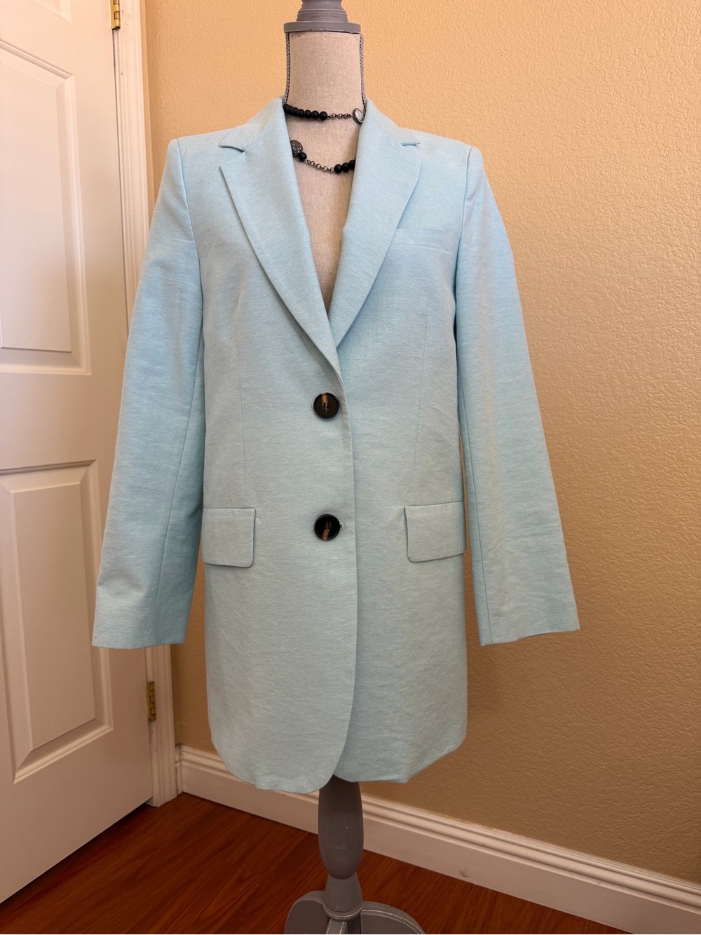 NWT Zara Light Blue Oversized Blazer
